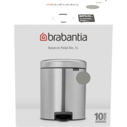Kanta za smeće s pedalom Newicon 5 L s plastičnim unutarnjim dijelom - Soft Grey