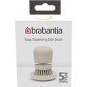 brabantia Soap Dispensing Dish Brush - Soft Beige