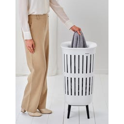Collect-It Hi - Cesto Portabiancheria - 55 L - White