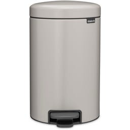 Newicon 12-litrowy pojemnik na śmieci z plastikowym wkładem - Soft Grey