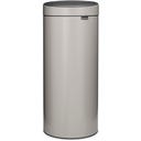 brabantia Touch Bin New 30 L with a Plastic Liner - Soft Grey