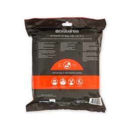 Bolsas de Basura para PerfectFit Bo Touch Bin - Paquete Expendedor - 20-25L (J) - 40 Unidades