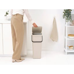 brabantia Sort & Go Recycling-Behälter 40 L - Soft Beige
