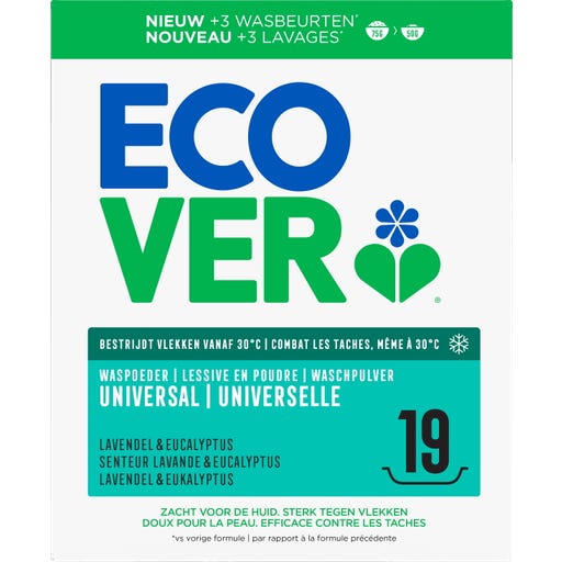 Ecover Lessive en Poudre Concentrée Universelle - 18 lavages
