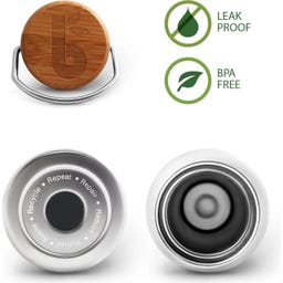 Bambaw Termovka iz nerjavečega jekla, 1000 ml - Natural Steel
