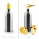 Bambaw Botella de Acero Inoxidable 1000 ml - Natural Steel