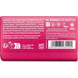 Dr. Bronner's Magic Bar Soap Rose - 140 g