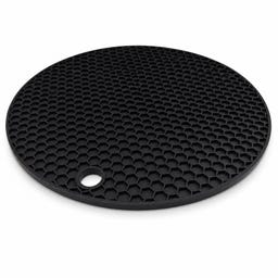 Silikon-Untersetzer Schwarz magnetisch Ø 18cm - 1 Stk